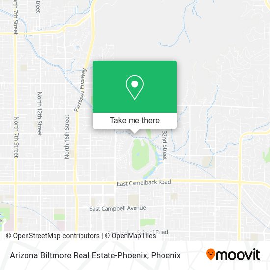 Arizona Biltmore Real Estate-Phoenix map