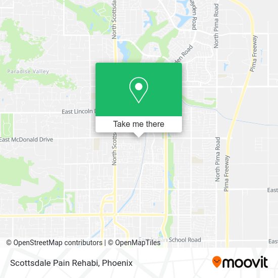 Mapa de Scottsdale Pain Rehabi