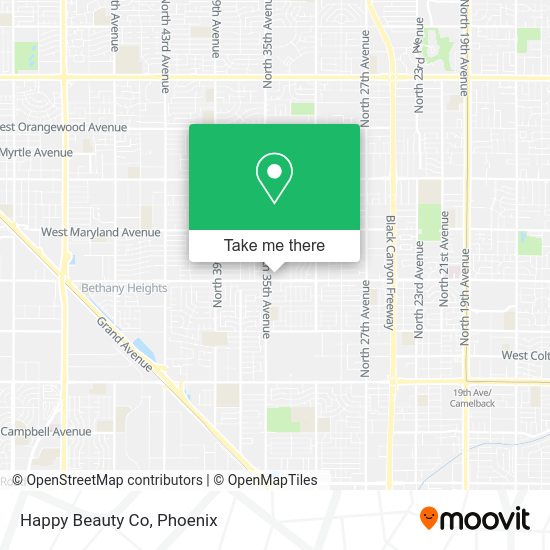 Mapa de Happy Beauty Co