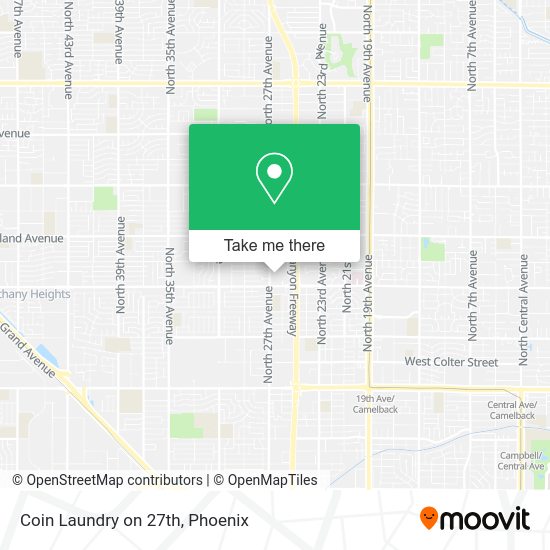 Coin Laundry on 27th map