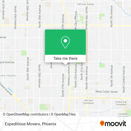 Expeditious Movers map