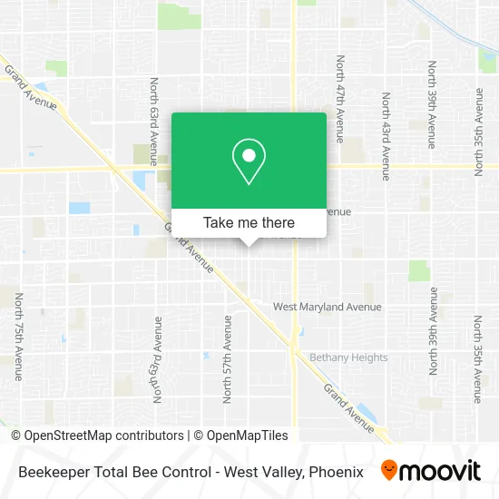 Beekeeper Total Bee Control - West Valley map