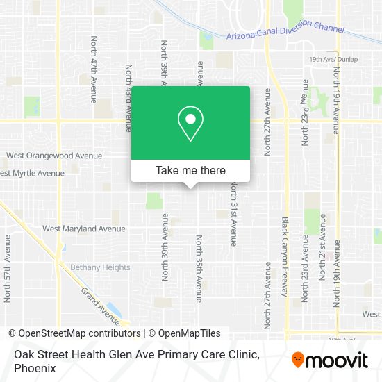 Oak Street Health Glen Ave Primary Care Clinic map