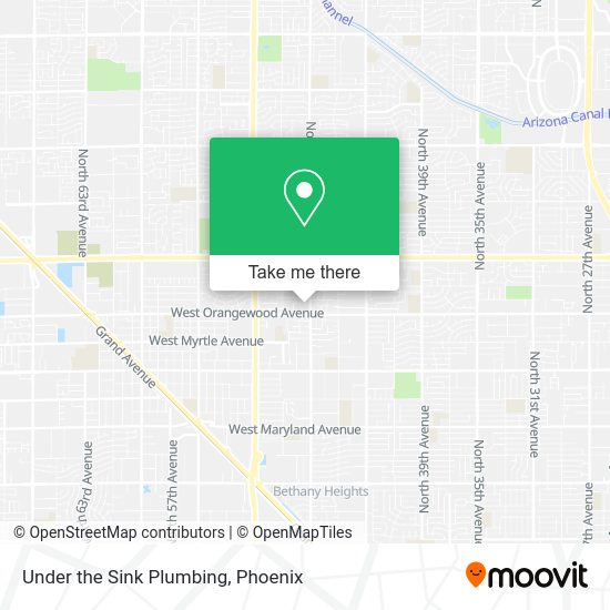 Under the Sink Plumbing map