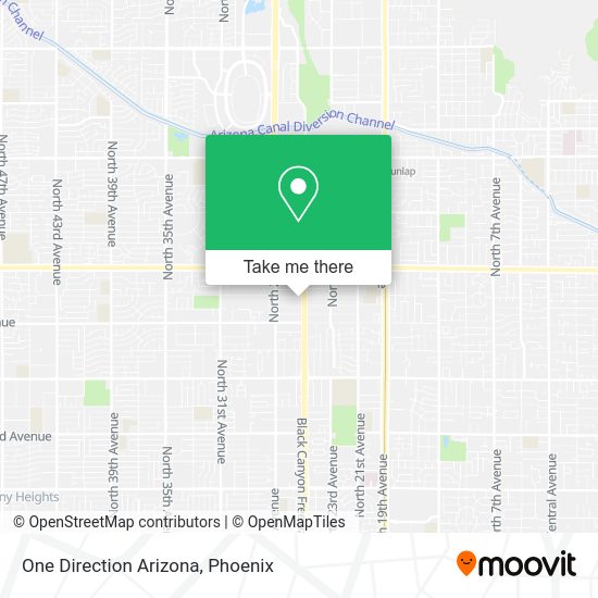One Direction Arizona map