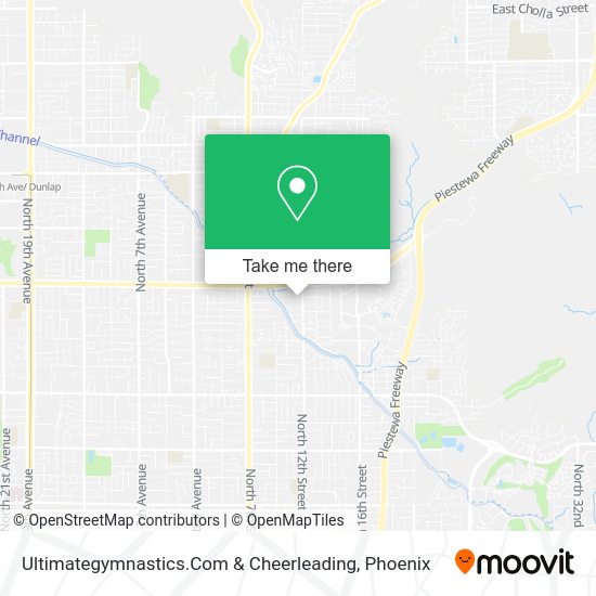 Ultimategymnastics.Com & Cheerleading map