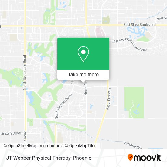JT Webber Physical Therapy map