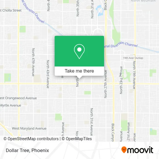 Mapa de Dollar Tree