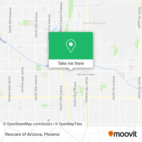 Rescare of Arizona map