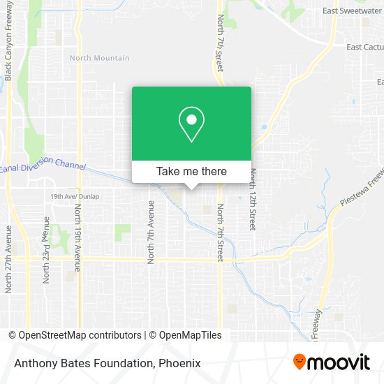 Anthony Bates Foundation map