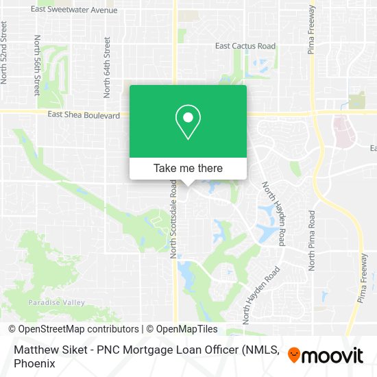 Mapa de Matthew Siket - PNC Mortgage Loan Officer