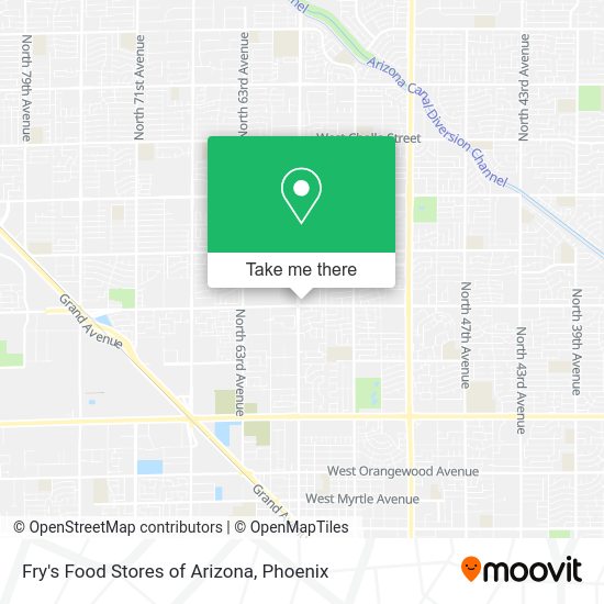 Mapa de Fry's Food Stores of Arizona