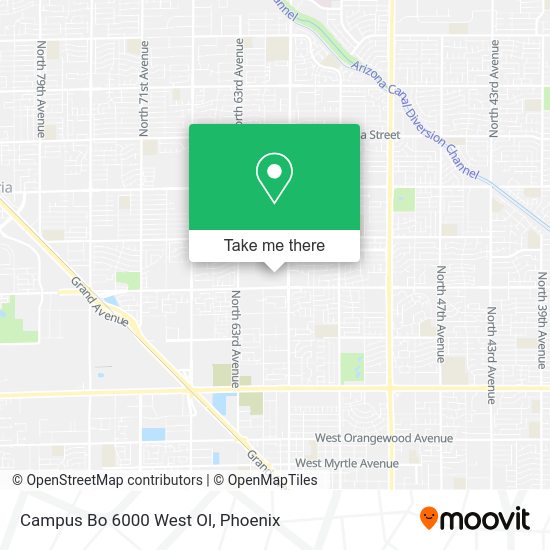 Campus Bo 6000 West Ol map