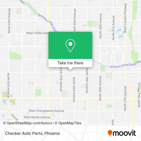 Checker Auto Parts map