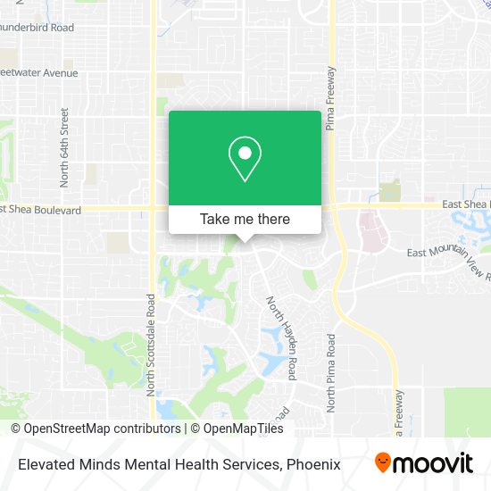 Elevated Minds Mental Health Services map