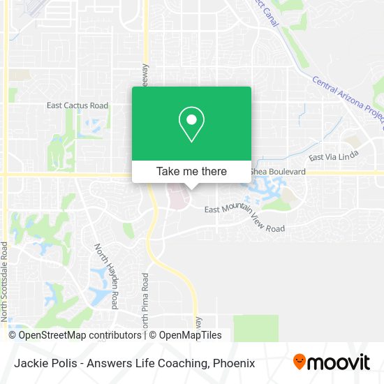 Jackie Polis - Answers Life Coaching map
