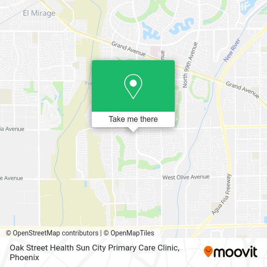 Oak Street Health Sun City Primary Care Clinic map