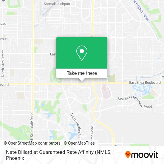 Nate Dillard at Guaranteed Rate Affinity map