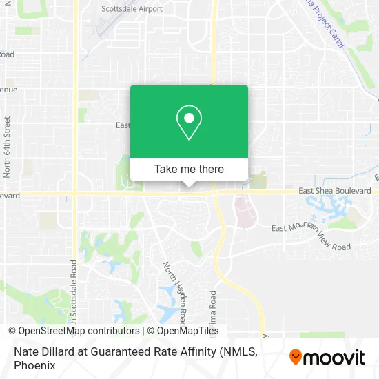 Nate Dillard at Guaranteed Rate Affinity map