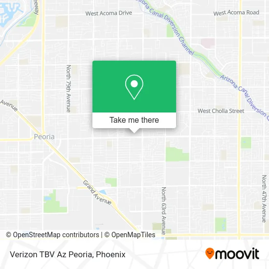 Verizon TBV Az Peoria map