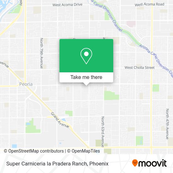 Mapa de Super Carniceria la Pradera Ranch