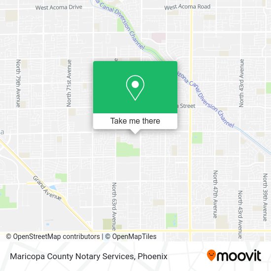 Maricopa County Notary Services map