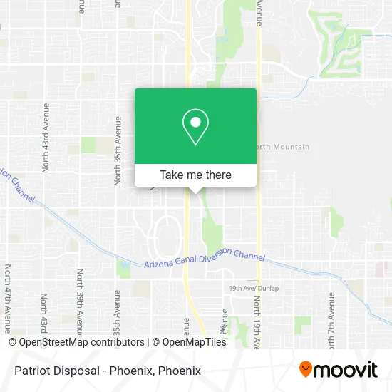 Patriot Disposal - Phoenix map