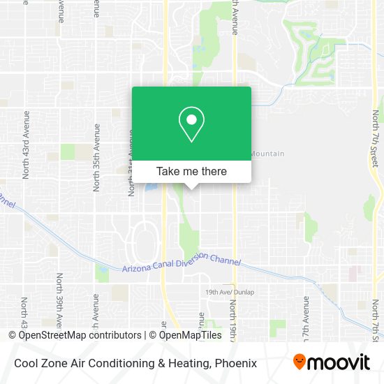 Cool Zone Air Conditioning & Heating map