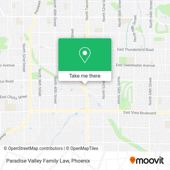 Paradise Valley Family Law map