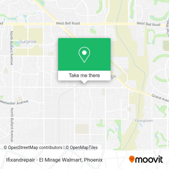 Mapa de Ifixandrepair - El Mirage Walmart
