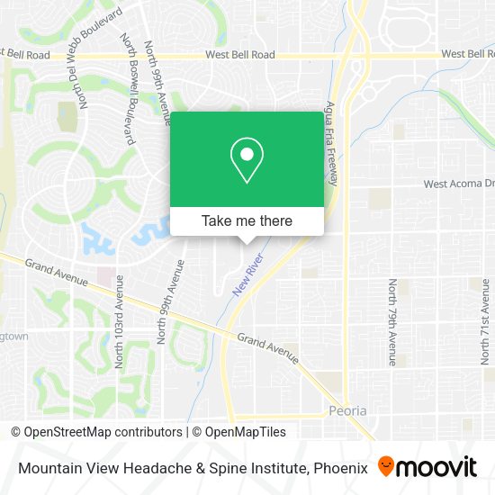 Mapa de Mountain View Headache & Spine Institute