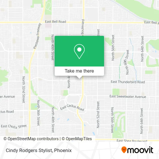 Cindy Rodgers Stylist map