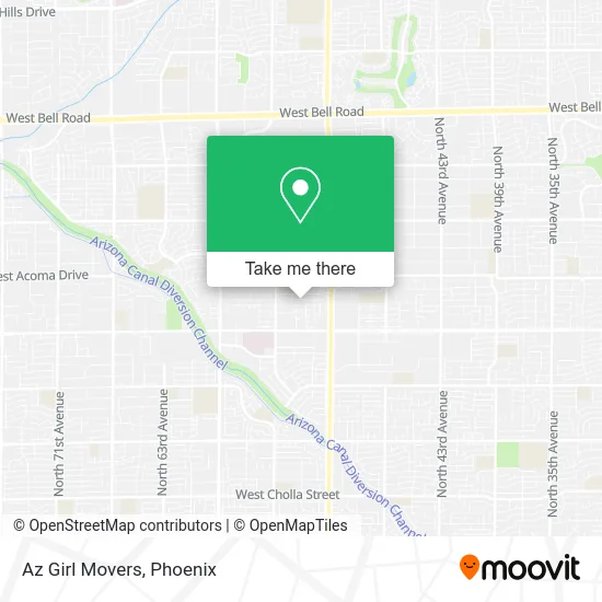 Az Girl Movers map