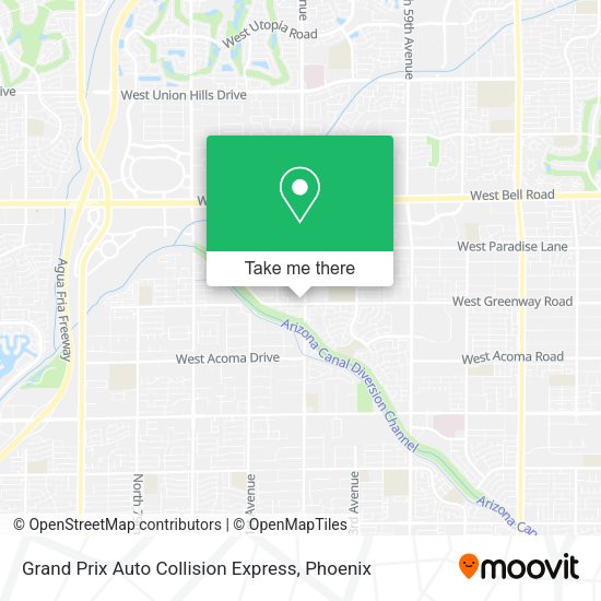 Mapa de Grand Prix Auto Collision Express