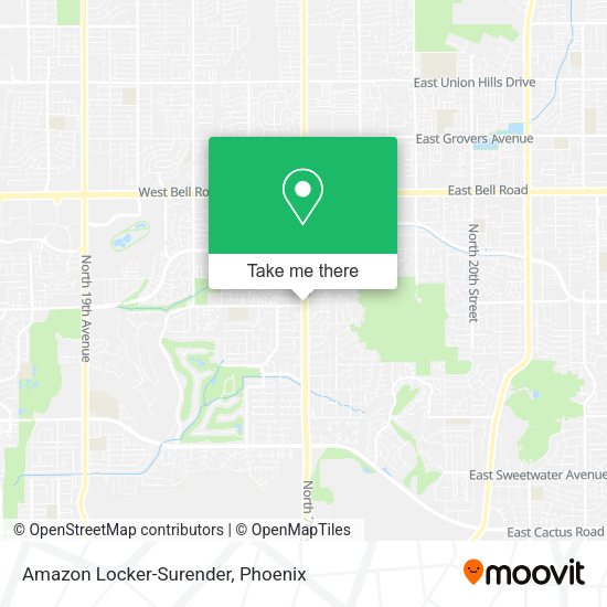 Mapa de Amazon Locker-Surender