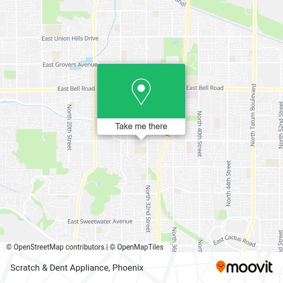 Mapa de Scratch & Dent Appliance