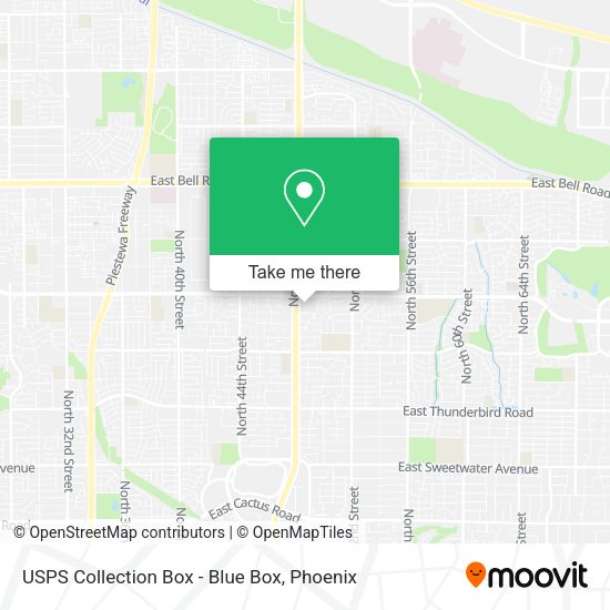 USPS Collection Box - Blue Box map