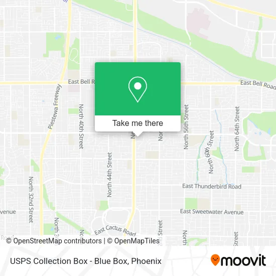 USPS Collection Box - Blue Box map
