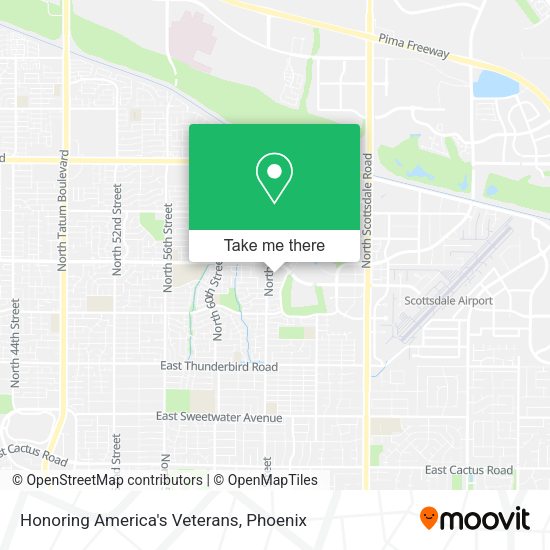 Honoring America's Veterans map