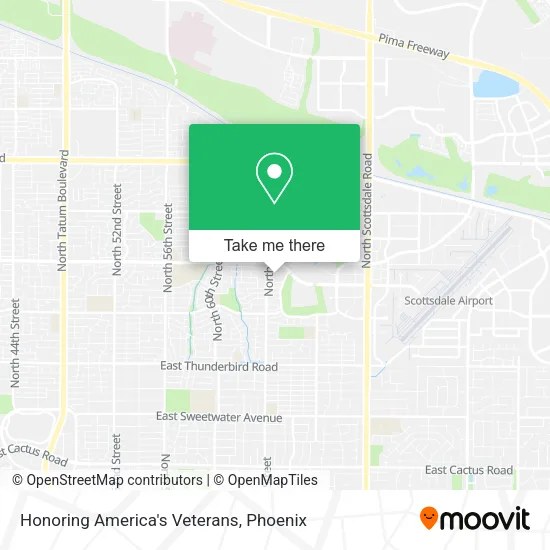 Honoring America's Veterans map