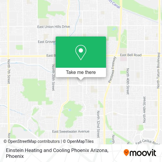 Einstein Heating and Cooling Phoenix Arizona map