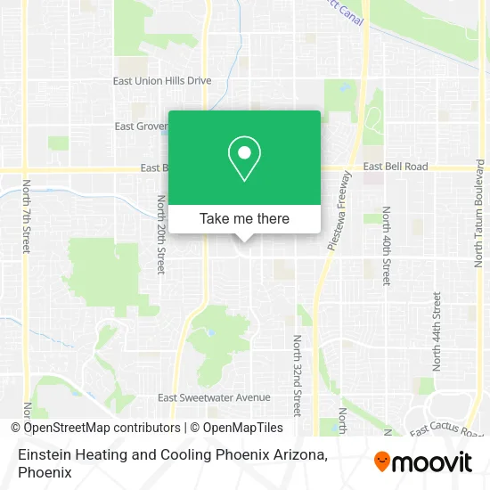 Einstein Heating and Cooling Phoenix Arizona map