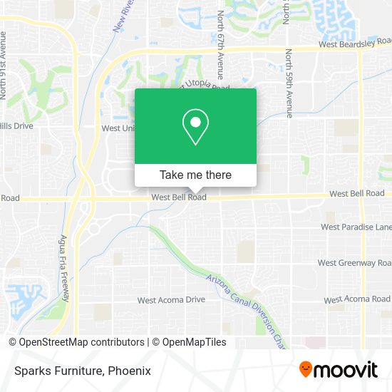 Mapa de Sparks Furniture