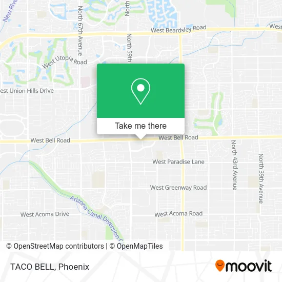 TACO BELL map