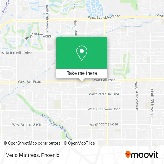 Verlo Mattress map