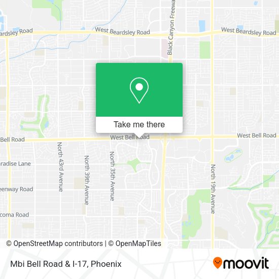 Mapa de Mbi Bell Road & I-17