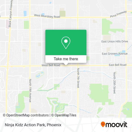 Mapa de Ninja Kidz Action Park