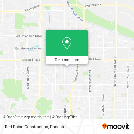 Red Rhino Construction map