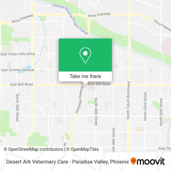 Desert Ark Veterinary Care - Paradise Valley map