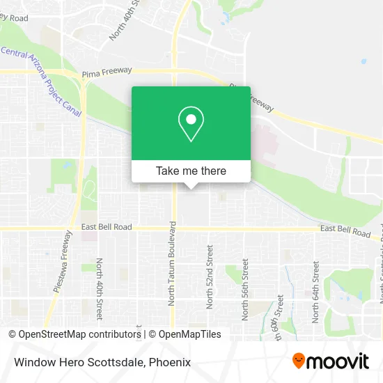 Window Hero Scottsdale map